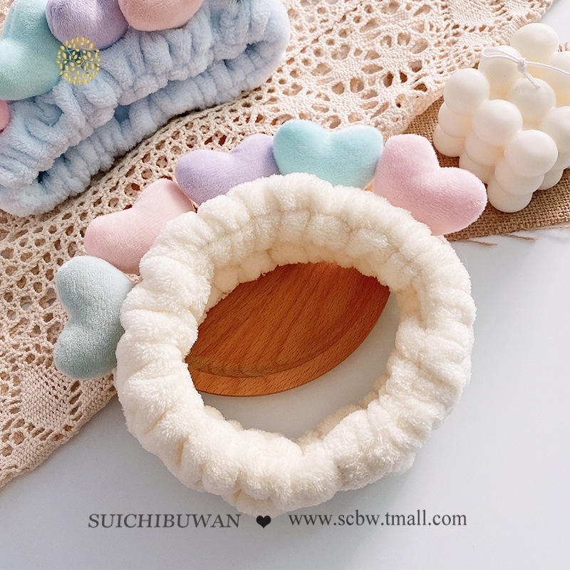 Băng đô cài tóc rửa mặt thiết kế đơn giản dễ thương phong cách Hàn Quốc cho nữ