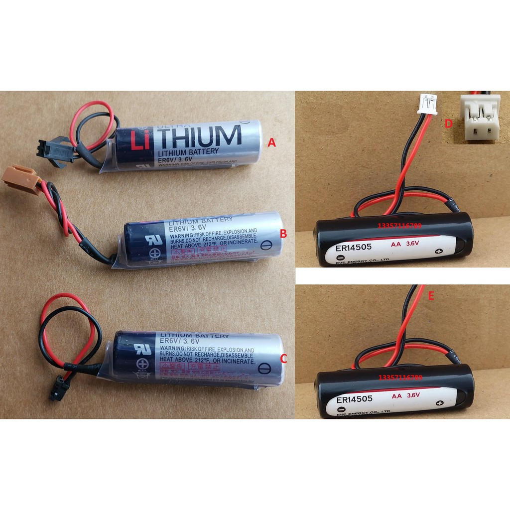 Pin ER6V 3.6V Nuôi AC Servo, Robot, Máy CNC