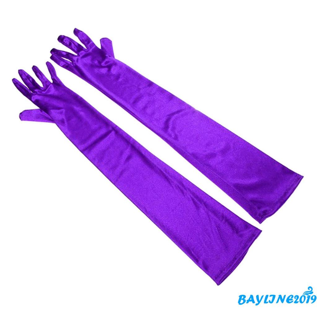 Găng Tay Dài Hở Ngón Màu Sắc Thời Trang Cho Nữ