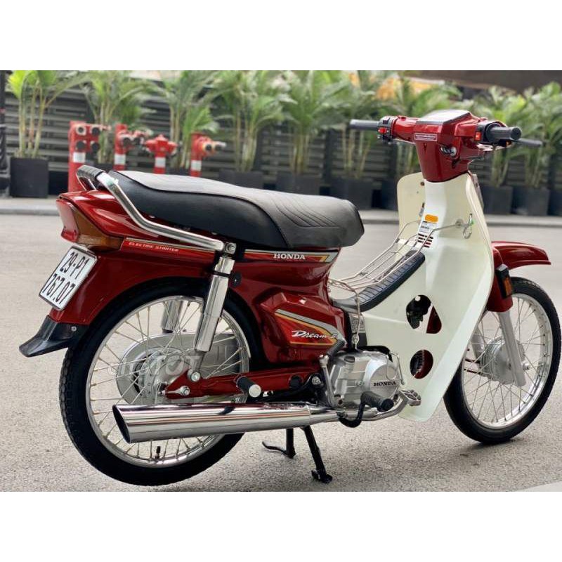Dàn áo C100 xe Dream II màu Đỏ - CÓ TẶNG TEM - Bộ nhựa ABS cao cấp gắn xe Dream II màu Đỏ