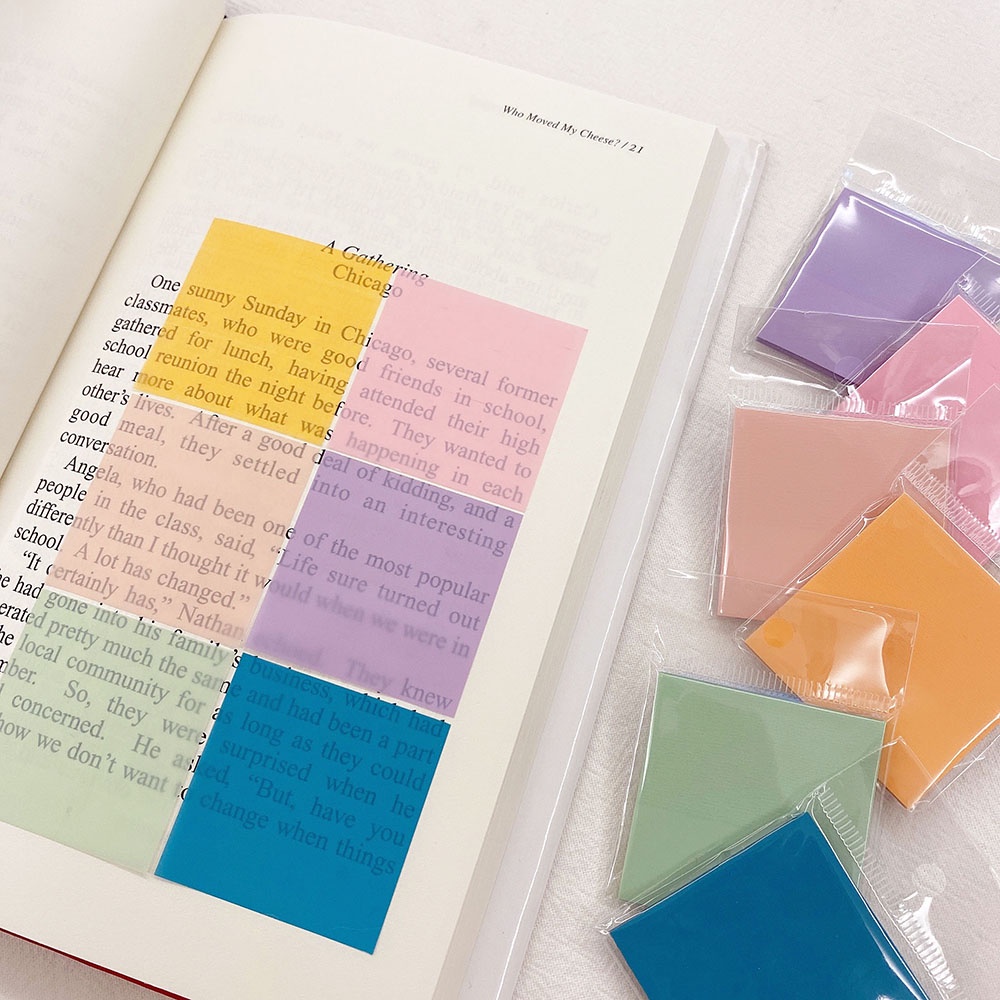 Giấy ghi chú 50 tờ chống thấm nước, giấy note giấy nhớ kiểu dáng đơn giản tiện dụng Lion House