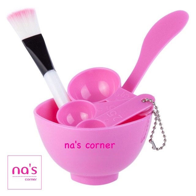 Bộ dụng cụ trộn đắp mặt nạ 4 in 1 (6 món) (được chọn màu)