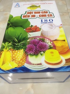 Bột thạch rau câu con cá dẻo 3d