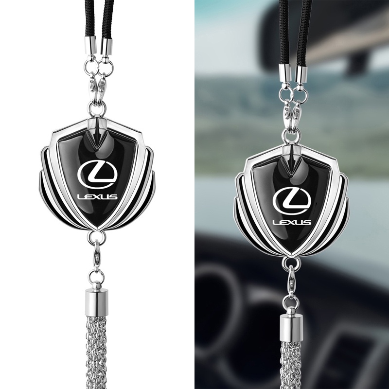 Huy Hiệu Kim Loại 3D Treo Trang Trí Gương Chiếu Hậu Xe Hơi Lexus NX ES RX LS UX LM