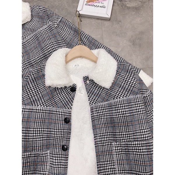 Áo Khoác Dạ Kẻ Lót Lông Túi Bên Siêu Ấm Có Ảnh Thật Kèm Video | BigBuy360 - bigbuy360.vn