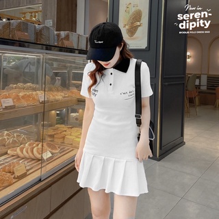 Váy polo đuôi cá SERENDIPITY chất thun gân co giãn