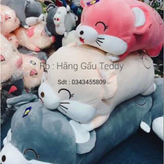 Gấu bông, gối ôm gấu bông chuột ngủ