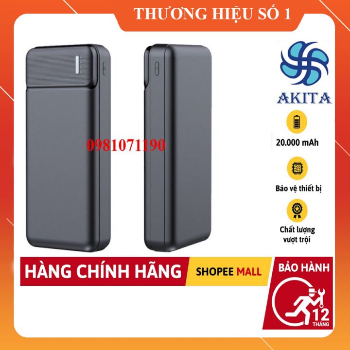 [ Hàng Siêu Cấp ] Sạc Dự Phòng 20000mah Bảo Hành 12 Tháng, Pin Sạc Dự Phòng 20000 mah, Sạc Dự Phòng 