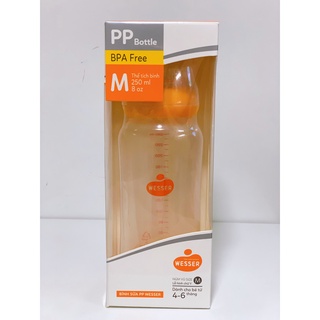Bình sữa Wesser PP Bottle cổ hẹp 60ml 140ml 250ml