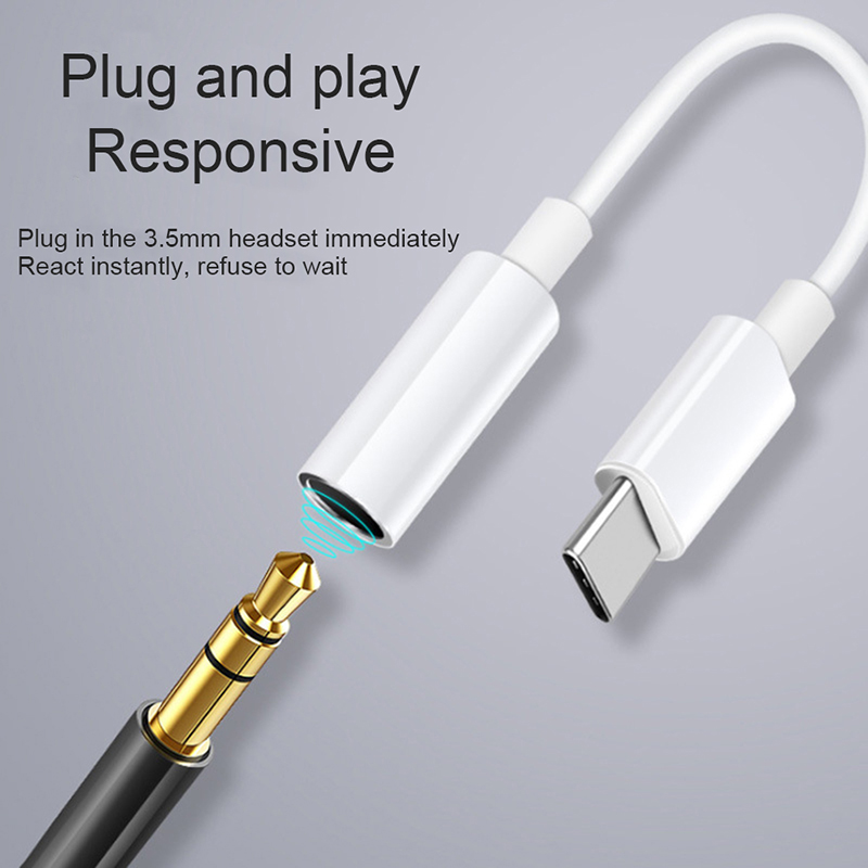 Dây Cáp Chuyển Đổi Cổng Type C Đực Sang 3.5 Aux Audio Female Sang 3.5mm | BigBuy360 - bigbuy360.vn