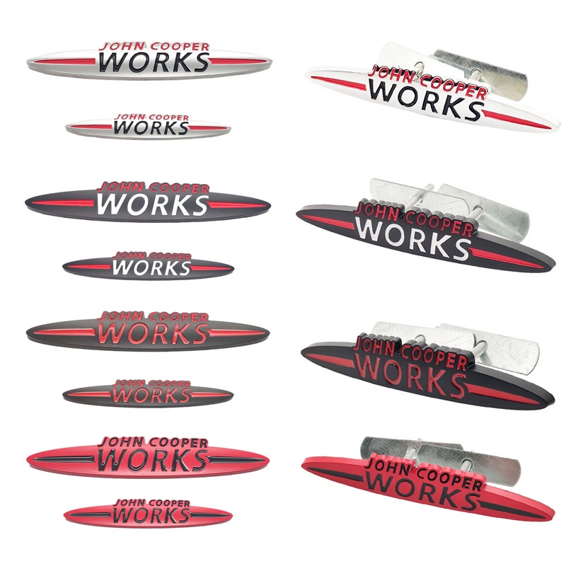 Logo 3D Dán Trang Trí Xe Hơi Mini Cooper S John Cooper Works R50 R52 R53 R55 R56 F54 F55 F56 F60