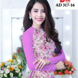 Vải áo dài in bông đều DL