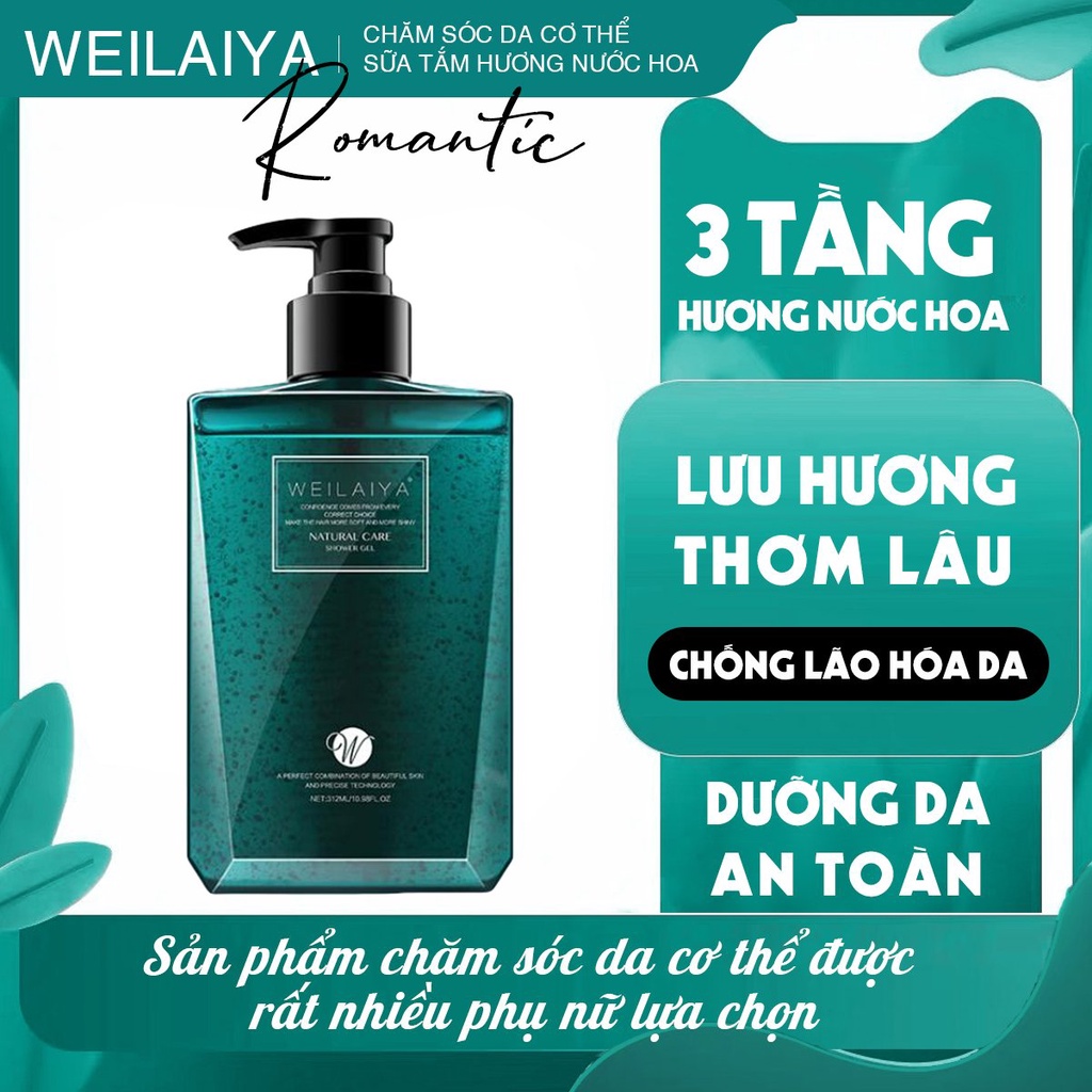 Sữa tắm trắng da, gel tắm WEILAIYA trứng cá tằm Caviar - Hàng chính hãng