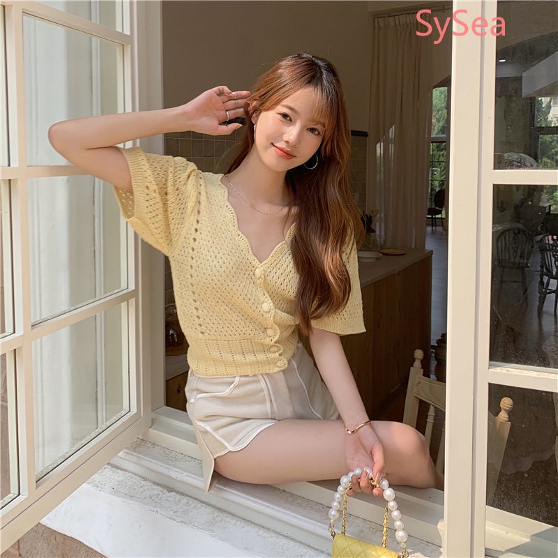 Áo Khoác Cardigan Dệt Kim Màu Sắc Xinh Xắn Cho Nữ