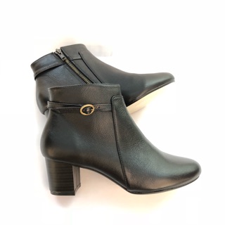 Boot ngắn cổ da mềm 5cm
