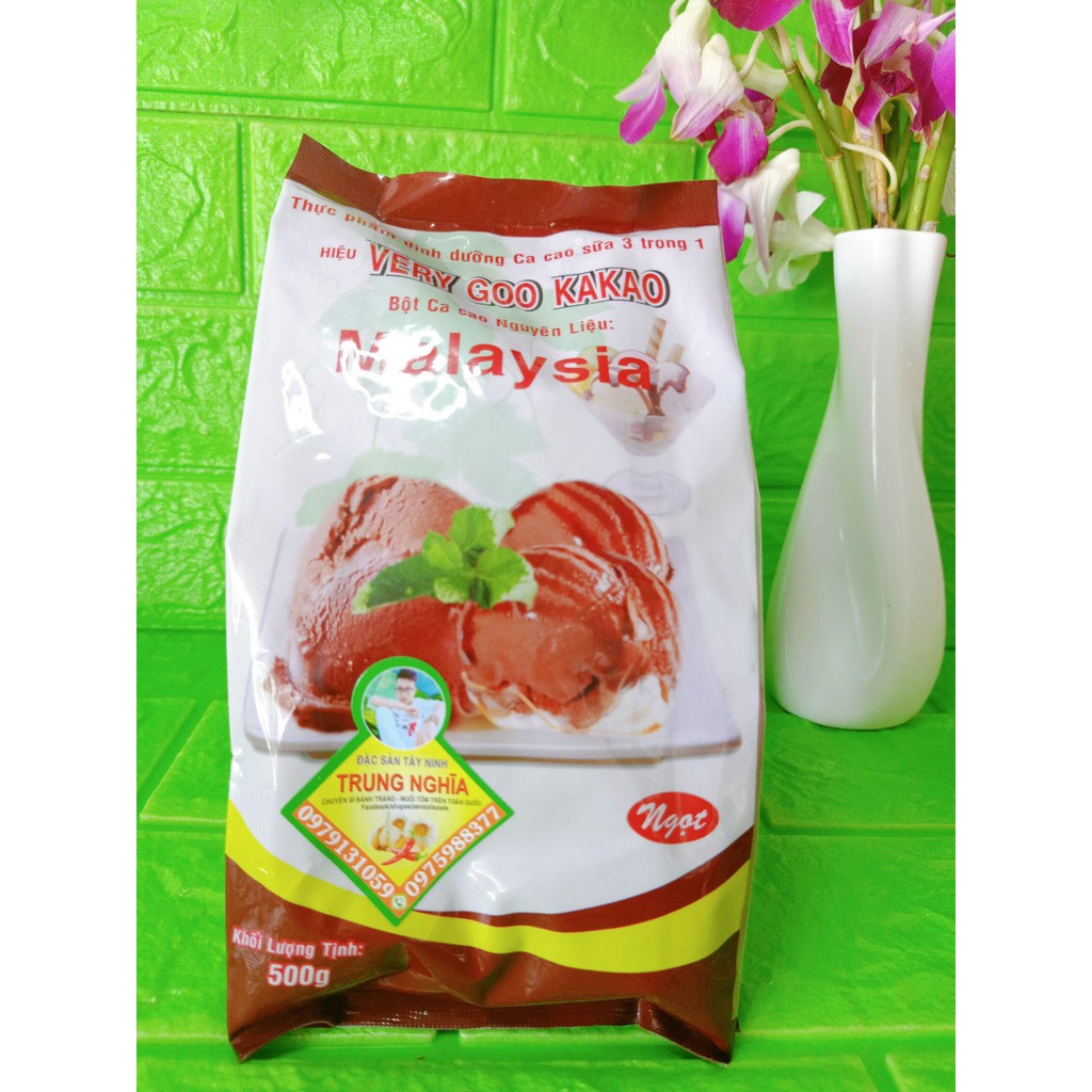 [500G] Bột Ca Cao Đắng Nguyên Chất TRUNG NGHĨA