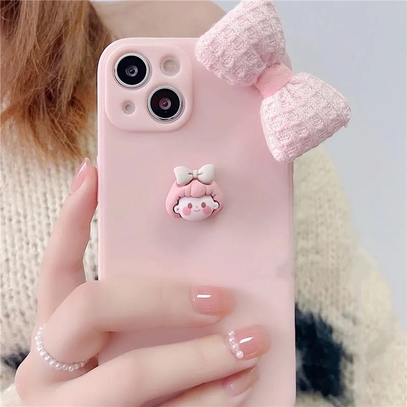 Ốp Điện Thoại TPU Mềm Gắn Nơ 3D Sang Trọng Cho OPPO Reno 7 6 5 F11 X3 F9 Z 4Z 6Z 4 SE 5F F1S FIND X3 Pro X2 R17