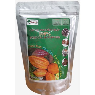 BỘT CA CAO NGUYÊN CHẤT 100% PRIMY (500gr/túi)