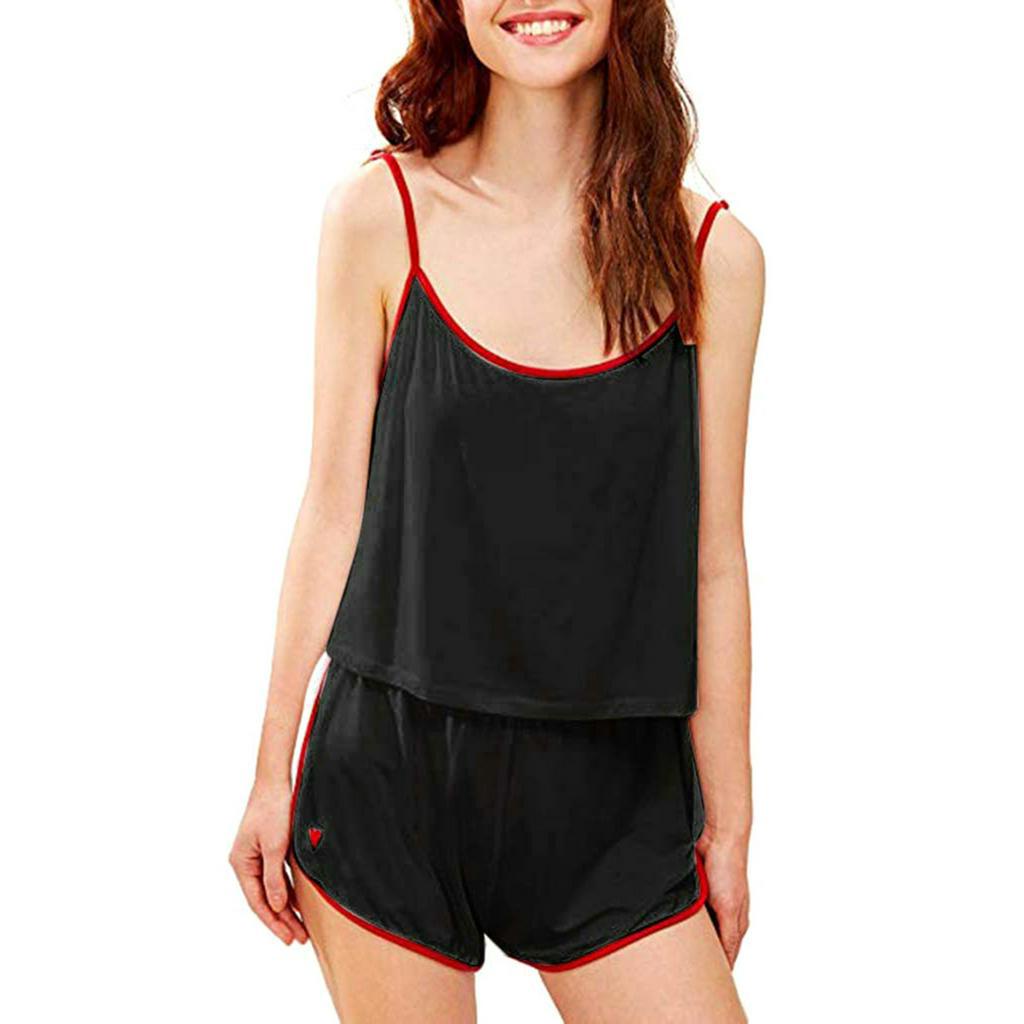 Set Đồ Ngủ Ngắn Màu Trơn Thời Trang Cho Nữ