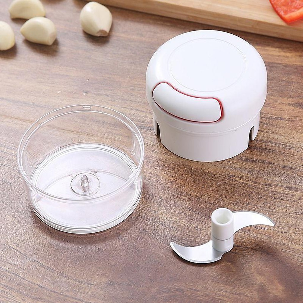 [ HCM - SIÊU RẺ ] Máy xay tỏi ớt cầm tay Mini Food Chopper (cối xay kéo tay)