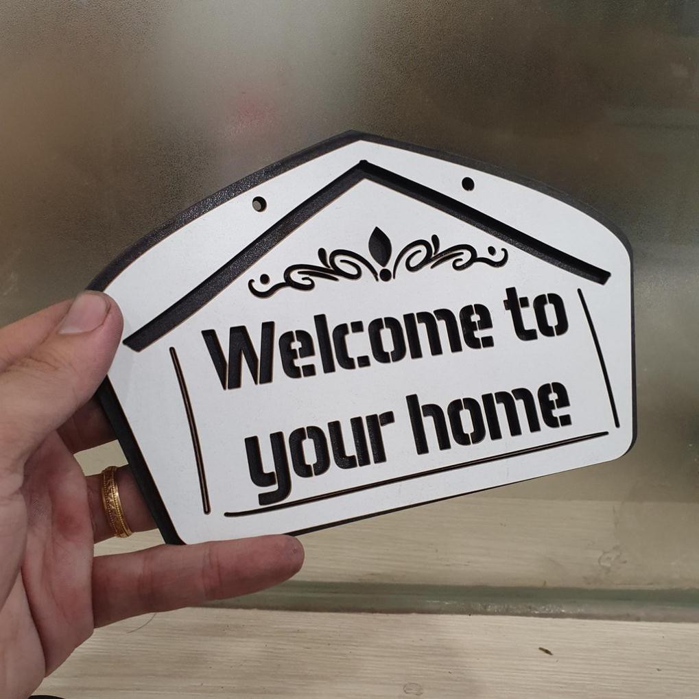 Bảng Gỗ Welcome   Bàng gỗ DIY - Bảng khắc theo yêu cầu