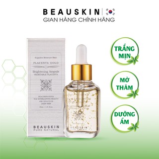 Tinh Chất Trắng Da BEAUSKIN Placenta Gold Brightening Ampoule Cung Cấp Dưỡng Ẩm, Tái Tạo Trắng Da Dung Tích 30ml