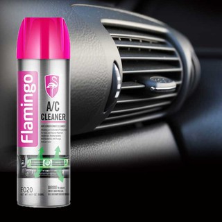 Bình xịt vệ sinh điều hòa xe ô tô A/C Cleaner Flamingo F020 - Làm sạch, khử mùi