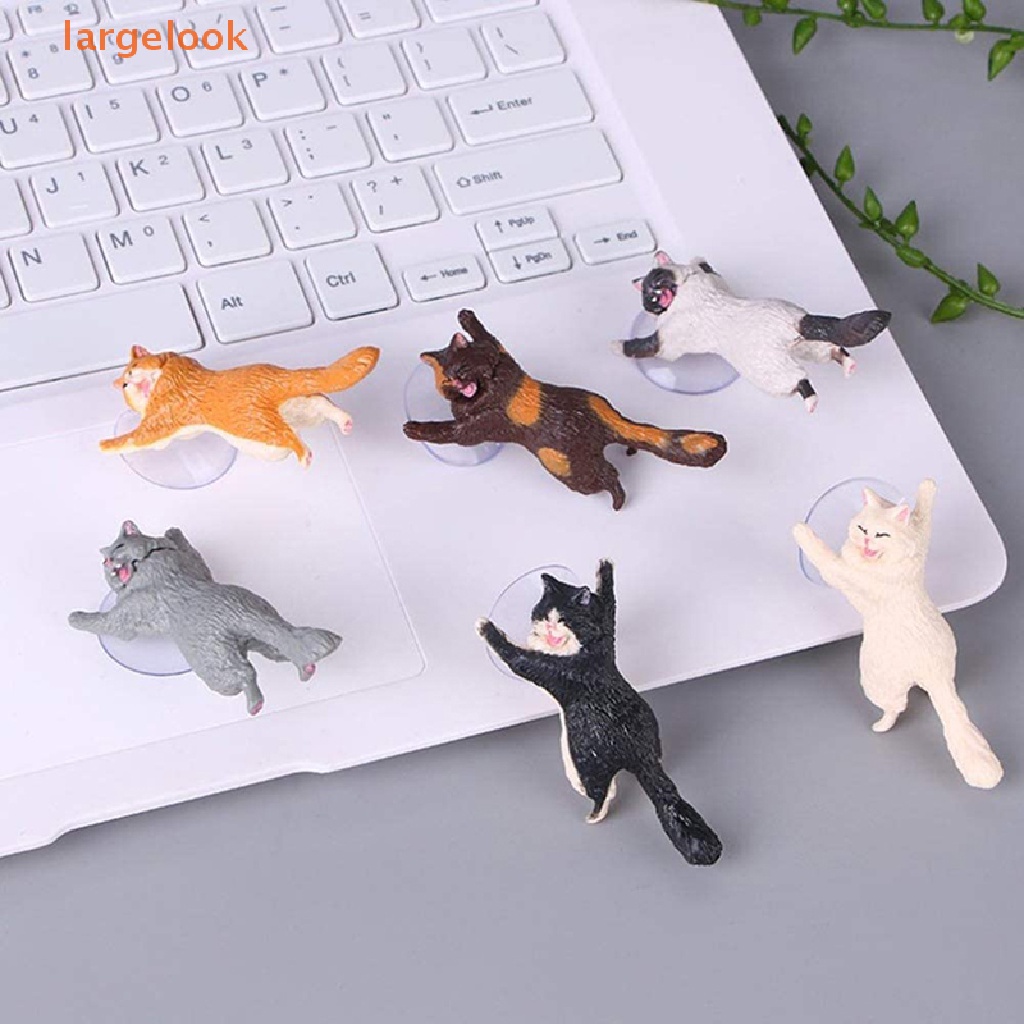 [Lớnlook] Giá Đỡ Điện Thoại Máy Tính Bảng Hình Mèo Dễ Thương Có Giác Hút Để Bàn Làm Quà Tặng