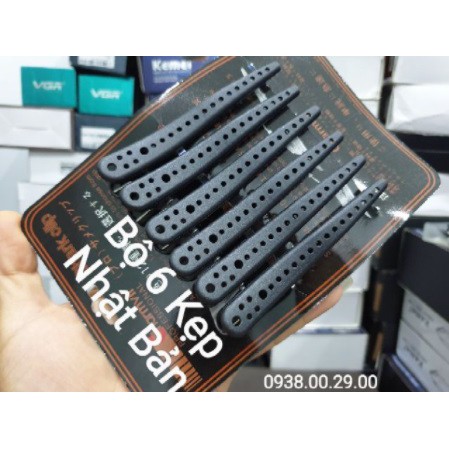 Kẹp Vịt Nhật Bản Cắt Tóc Nam, Bộ 6 Kẹp Mỏ Vịt Cao Cấp Xuất Nhật.(Ảnh thật)