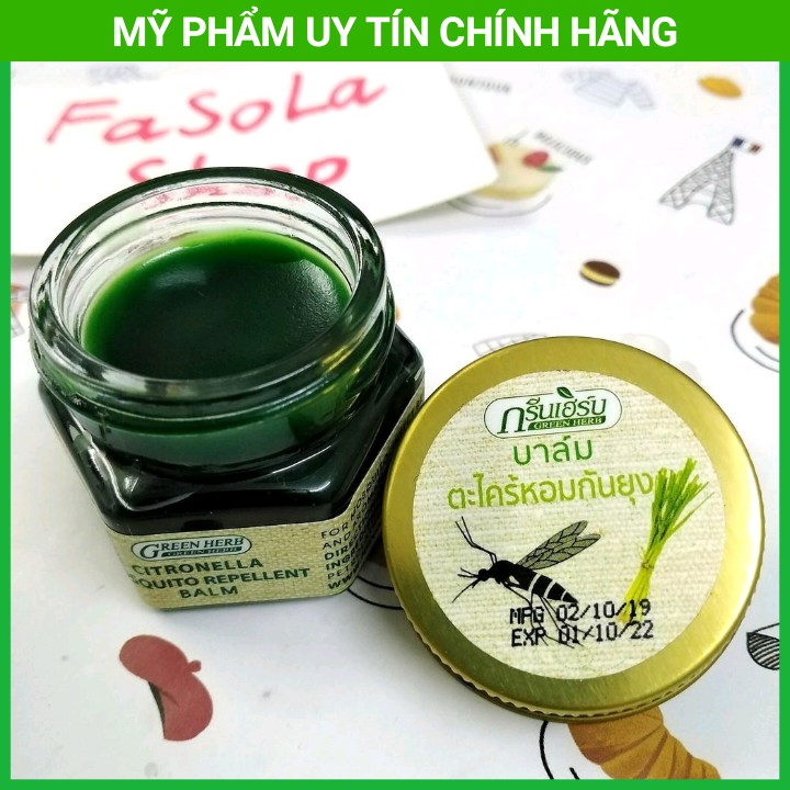 Cao sả trị muỗi đốt và côn trùng Green Herb Thái Lan