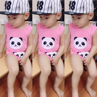 Bộ ba lỗ chip cotton 4 chiều bé 6-12kg