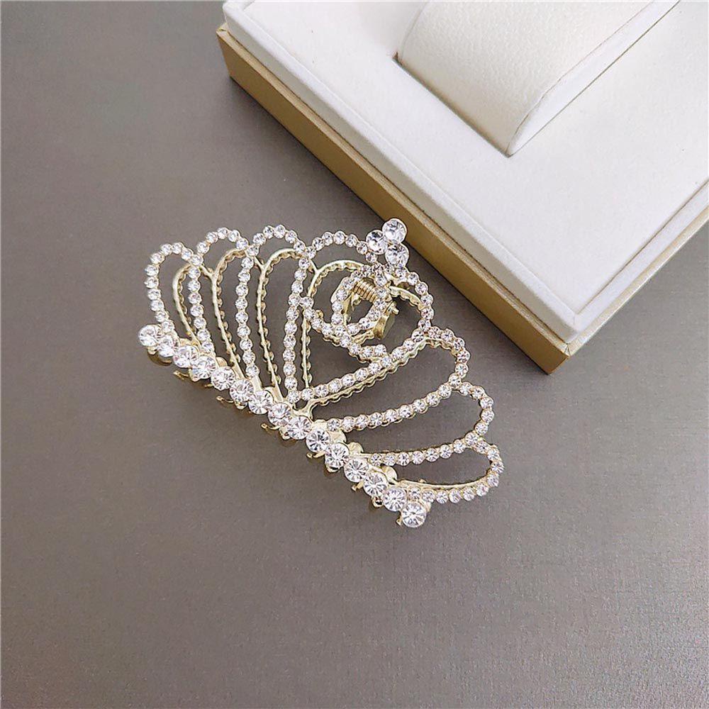 Kẹp Tóc Càng Cua / Vương Miện Rỗng Lấp Lánh Cho Nữ