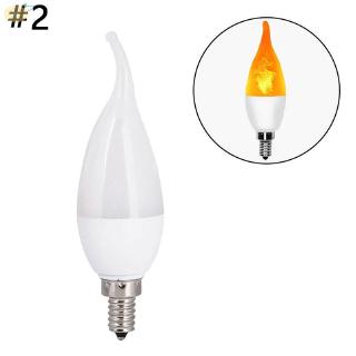 Đèn led E12 mô phỏng hiệu ứng ngọn lửa dùng trang trí