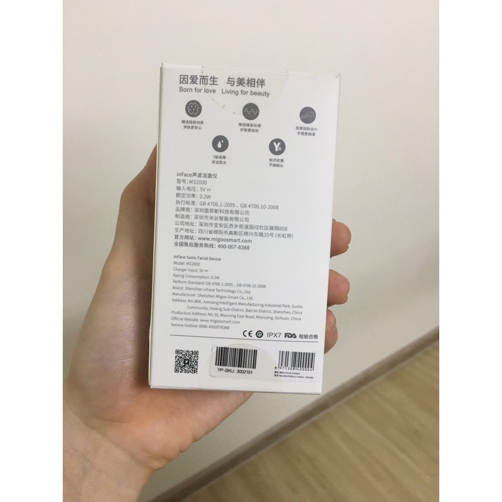 Máy rửa mặt Xiaomi inFace [GEN 1, GEN 2]MS-2000 -Máy rửa mặt thông minh sóng âm Xiaomi inFace MS2000 (Đủ màu sắc)