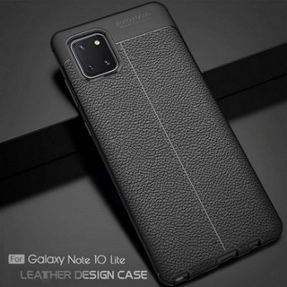 Ốp lưng silicon dẻo giả da hãng auto focus cho samsung galaxy note 10 lite, note 10 plus, note 10, note 9, note 8