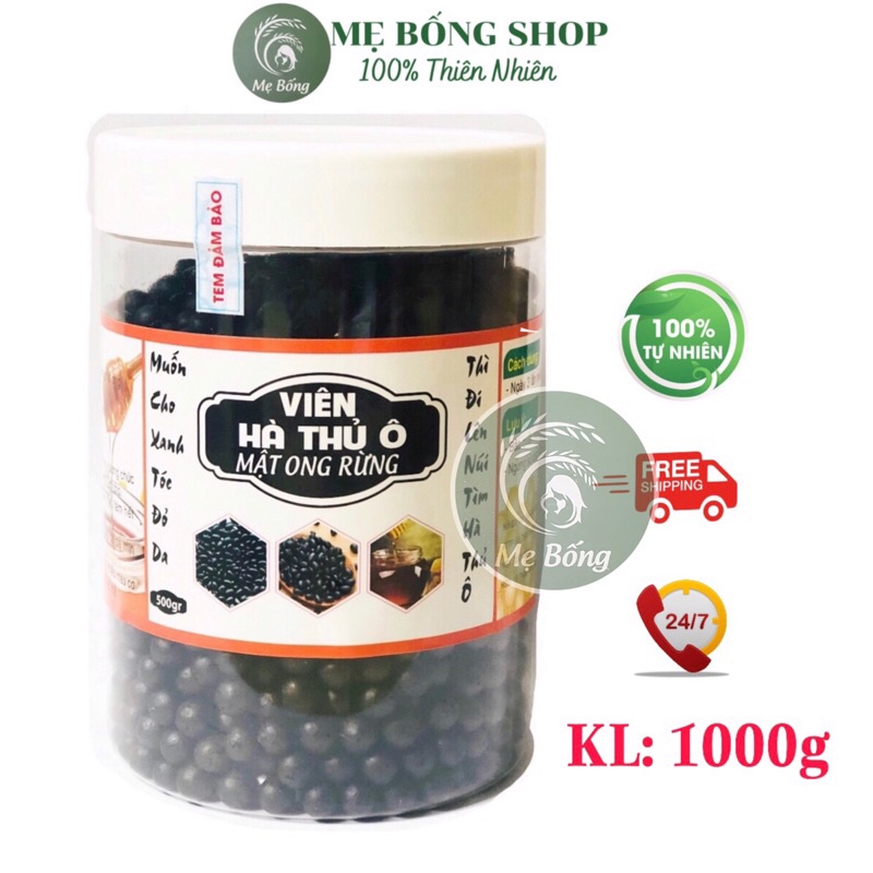 Viên hà thủ ô Freeship Viên hà thủ ô mật ong hỗ trợ giảm tóc bạc, kích thích mọc tóc 1kg -Shop Mẹ Bống