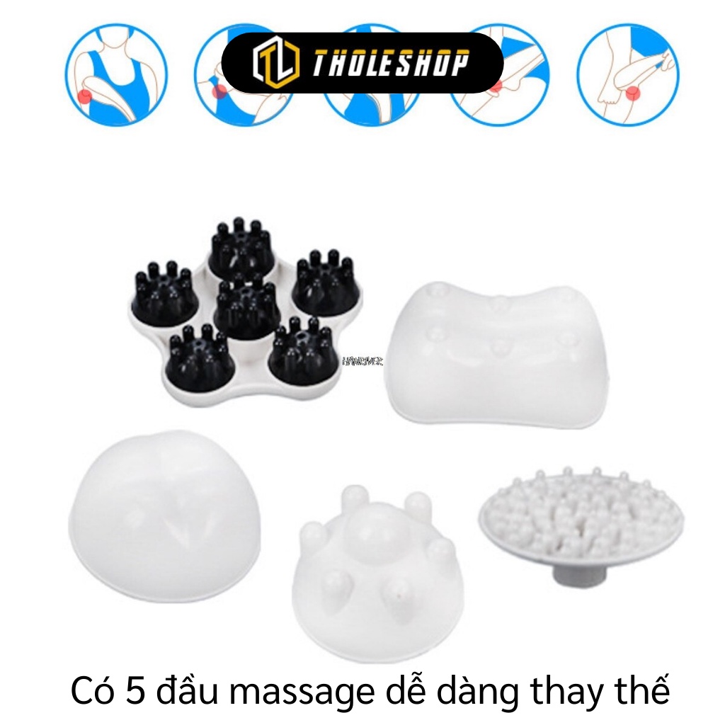 Máy Massage Cầm Tay - Máy Đấm Lưng Yichang 5 Đầu Không Dây Xoa Bóp Toàn Thân 7983