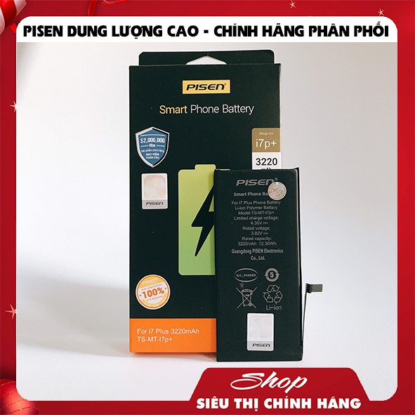 PIN PISEN IPHONE DUNG LƯỢNG CAO - HÀNG CHÍNH HÃNG