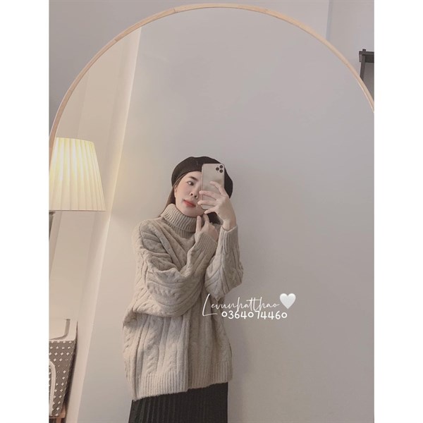 ÁO LEN VẶN THỪNG CỔ LỌ