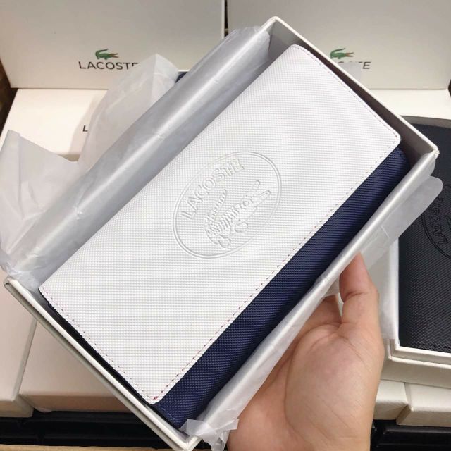 VÍ DÀI LACOSTE Unisex hàng xuất chuẩn Auth