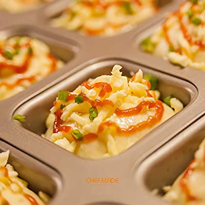 Khuôn ô vuông nhỏ 6 bánh khuôn bánh đa năng chông dính khuôn bánh mì khuôn cupcake