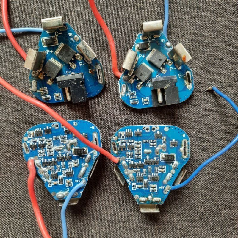 MẠCH SẠC VÀ BẢO VỆ PIN 3S 12V CHẾ PIN MÁY KHOAN (MẠCH CŨ CHO AE THỢ).