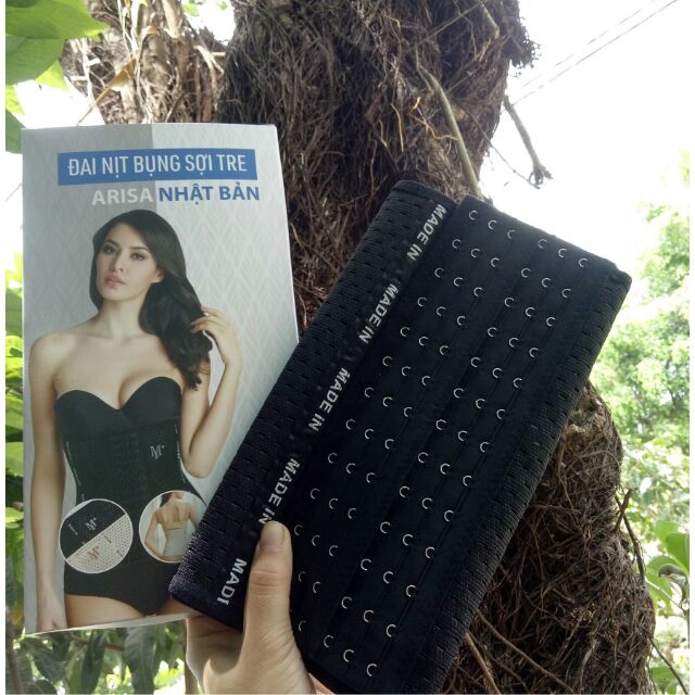 [Hàng Chuẩn Có Hộp]Nịt Bụng Sợi Tre ARISA 6 Hàng Móc Cài Có Xương Cao Cấp Thoáng Mát | BigBuy360 - bigbuy360.vn