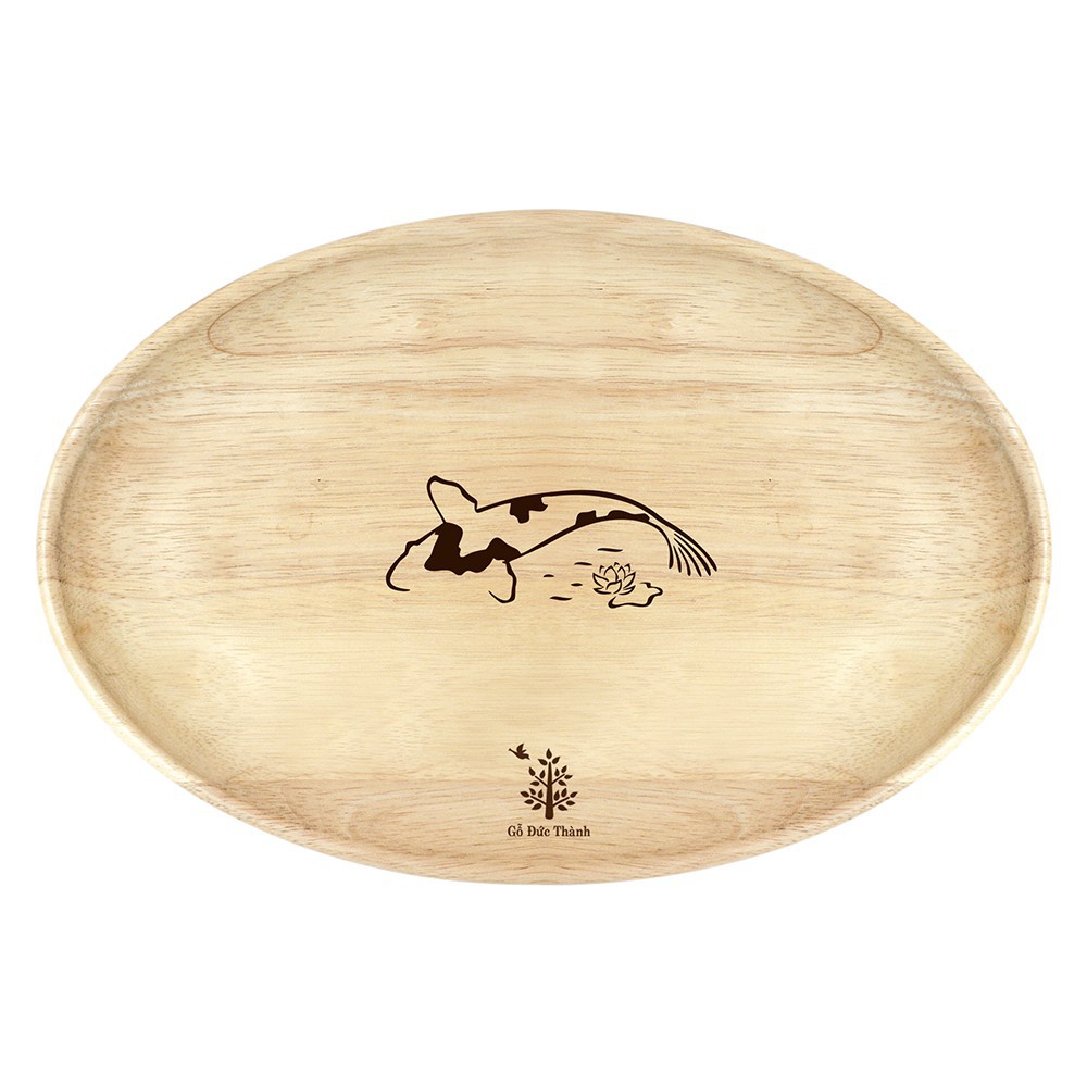 Đĩa gỗ bầu dục, đựng hoa quả, decor chụp ảnh, khay dĩa đựng đồ ăn, trang trí cao cấp