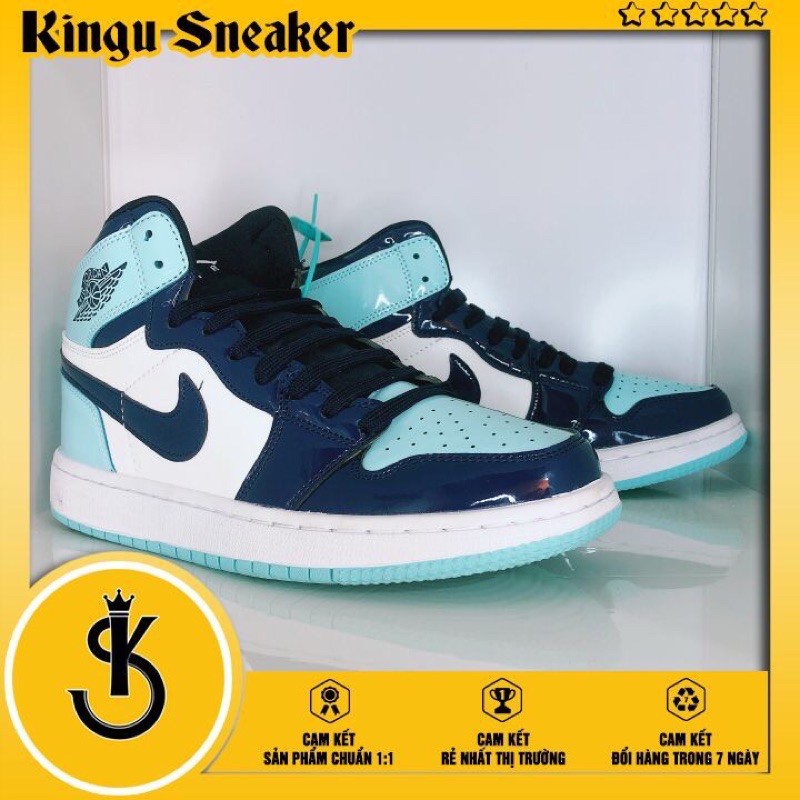 NK Air Jordan 1 High - UNC Patent Blue Chill 1:1 🟡 [HÀNG CHUẨN 1:1 + FULL BOX] 🟡 Giày Nam Cổ Cao Bản Chuẩn 1:1 Cao Cấp | BigBuy360 - bigbuy360.vn