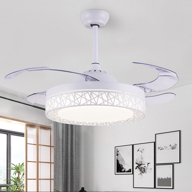 Đèn quạt MONSKY RORY cánh cụp xòe hiện đại, động cơ chạy siêu êm, siêu mát