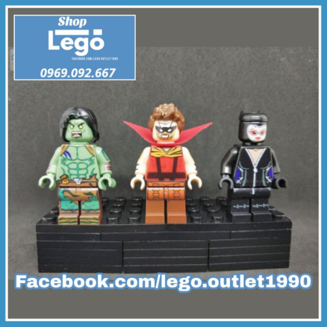 Xếp hình Thane - Valkyrie - Taskmaster -Skaar&lt;br&gt;- Ares - Gorgon - Catwoman siêu anh hùng Lego Minifigures POGO PG8122