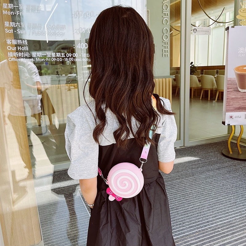 Túi đeo chéo hình bánh Donut dễ thương cho bé gái