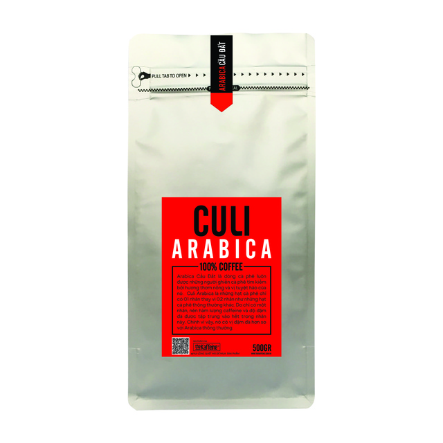 Cà phê Culi Arabica Cầu Đất 500g - The Kaffeine Coffee