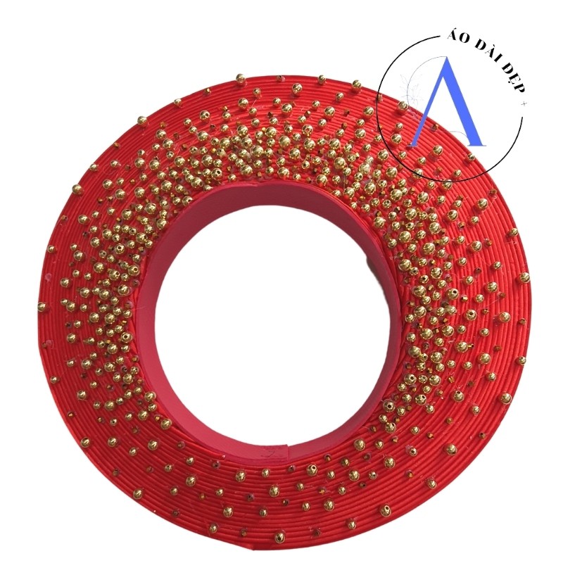 Mấn Đội Đầu – Mấn Áo Dài Cho Cô Dâu Màu KÊm Kết Hoa MAN11